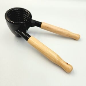 Vintage Wood Handle Nut Cracker Tool – Heavy Duty Walnut & Pecan Shell Opener